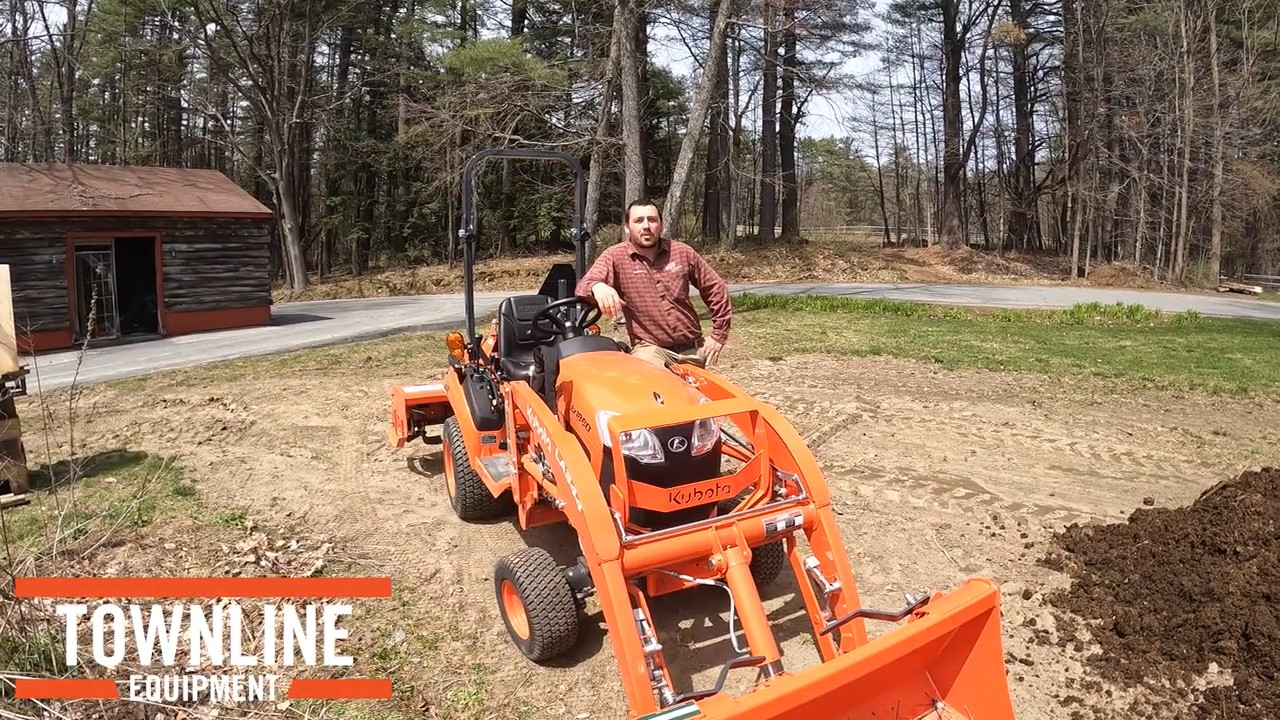 Kubota BX1880 Tractor With RTA1250 Rototiller Part One